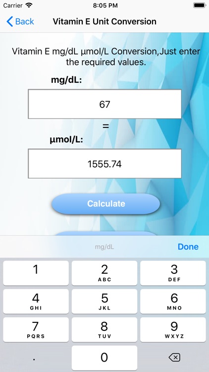 Vitamin E Unit Converter screenshot-6