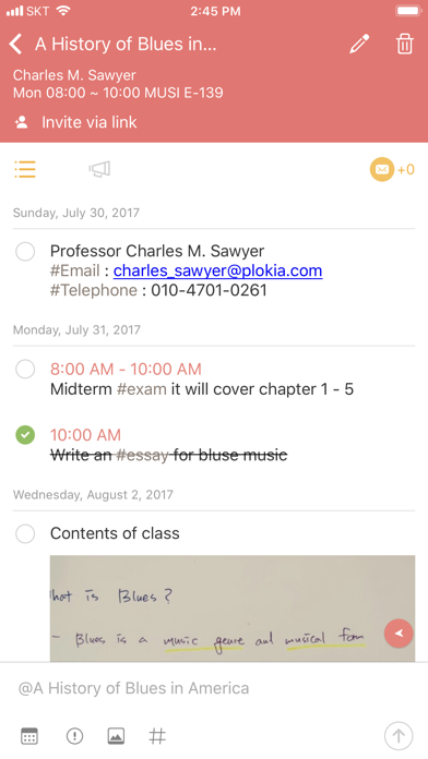 ClassUp - Schedule, Note screenshot 3