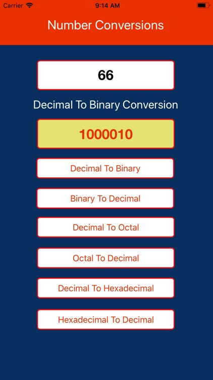 Number Conversions