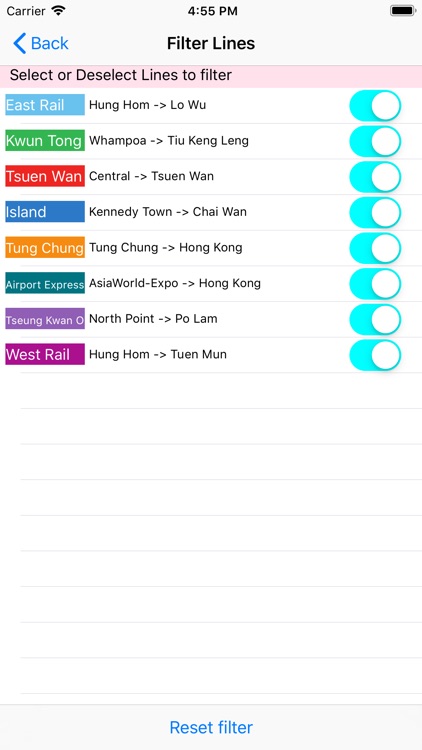 Hong Kong Metro Route Planner screenshot-8