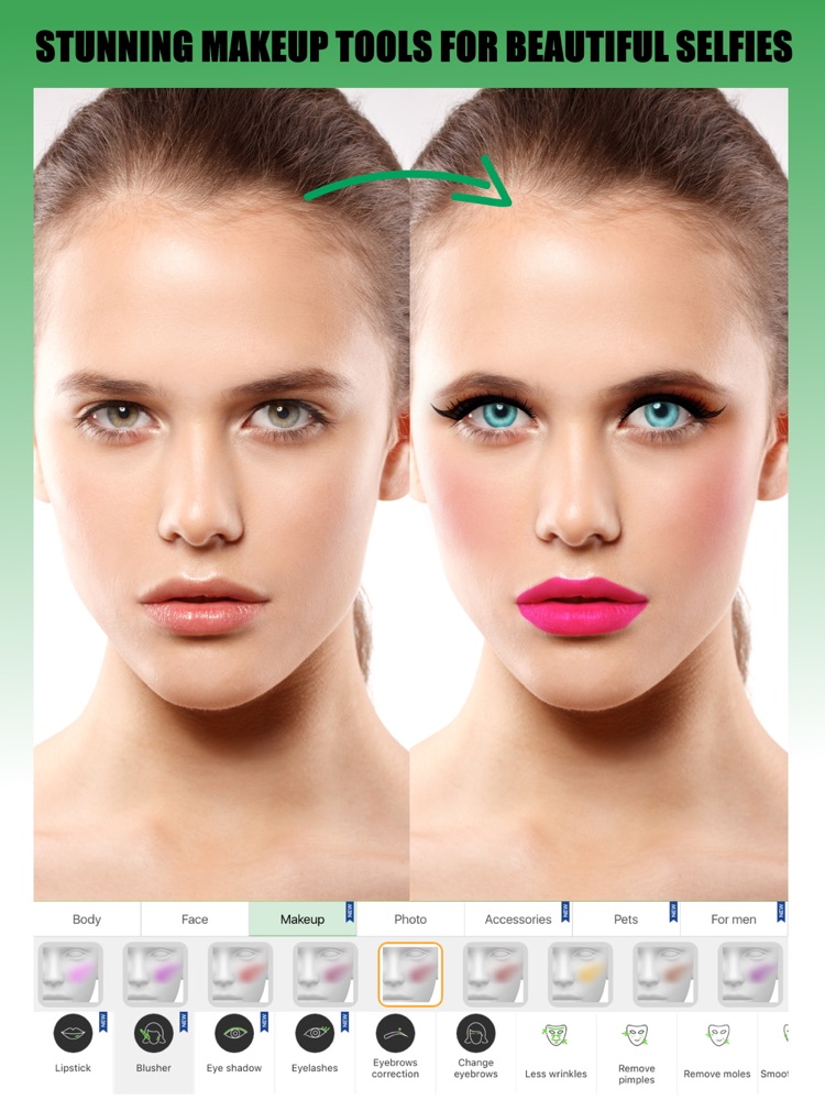 Retouch Me Body & Face Editor App for iPhone Free Download Retouch