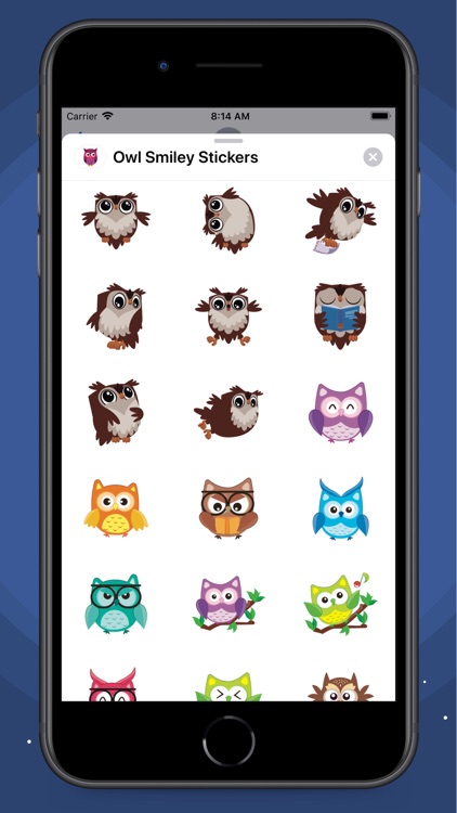 Owl Smiley Stickers