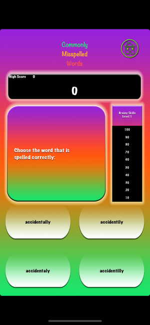 Brainy Skills Misspelled Words(圖2)-速報App