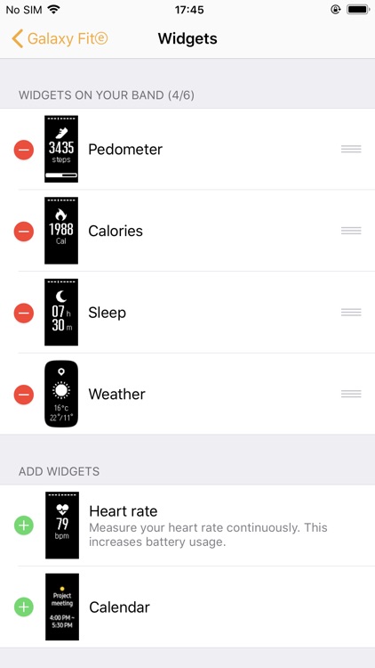 Samsung Galaxy Fit (Gear Fit) screenshot-8