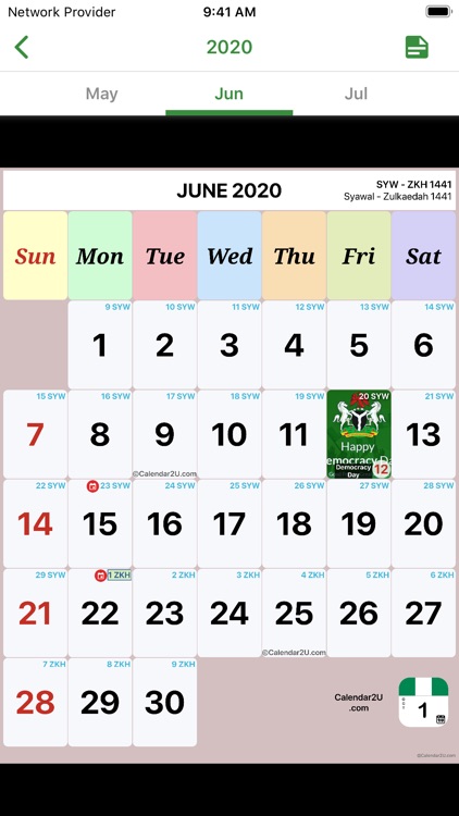 Nigeria Calendar 2020 - 2021 screenshot-4