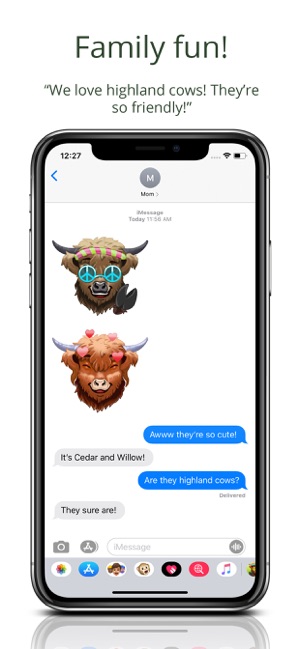 Highland Cow Emojis Keyboard