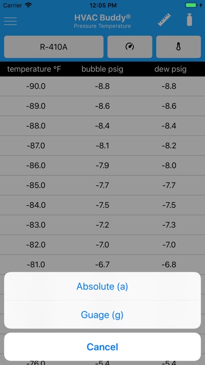 HVAC Buddy® Press Temp screenshot-6