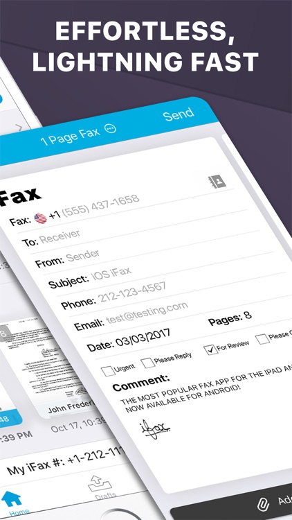 iFax fax app: Fax from iPhone