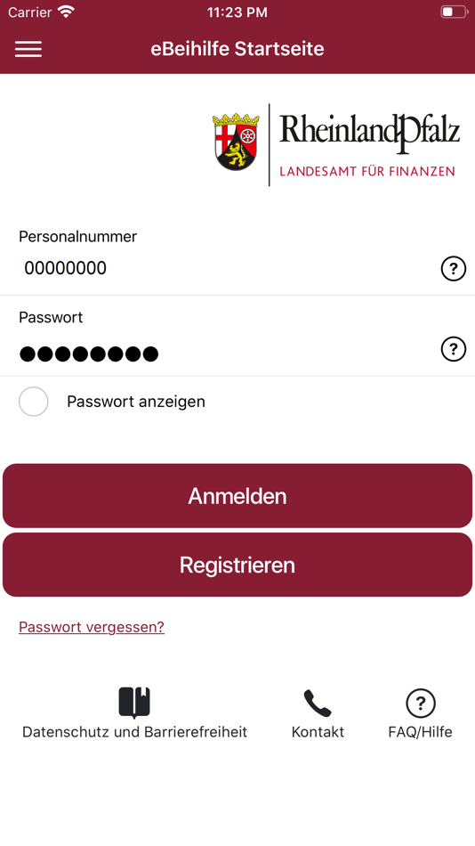 EBeihilfe - RLP - App De Landesamt Für Finanzen - (iOS Aplicaciones ...