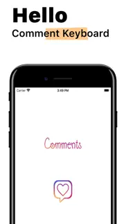 comment keyboard for ig iphone screenshot 1