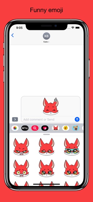 Fox emoji stickers pack(圖3)-速報App