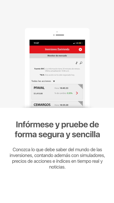 Inversiones Davivienda screenshot 2