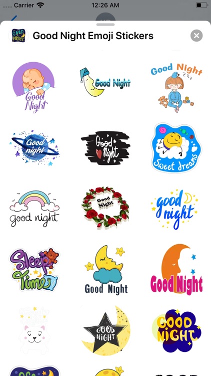 Good Night Emoji Stickers screenshot-3