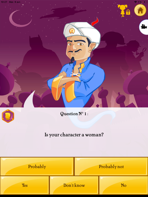 Akinator screenshot