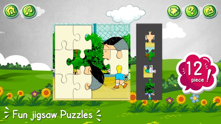 Cartoon jigsaw puzzles game