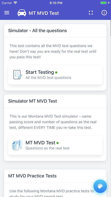 Montana MVD Permit Test