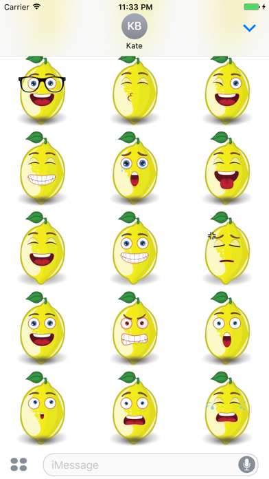 Screenshot #1 pour Sticker Me: Lemon Faces