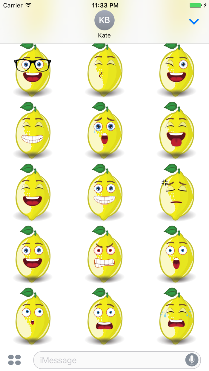 Sticker Me Lemon Faces