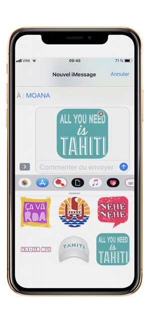 Tahiti Stickers for iMessage(圖5)-速報App