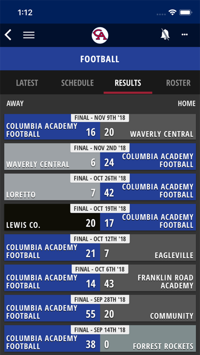 Columbia Academy Sports screenshot 4
