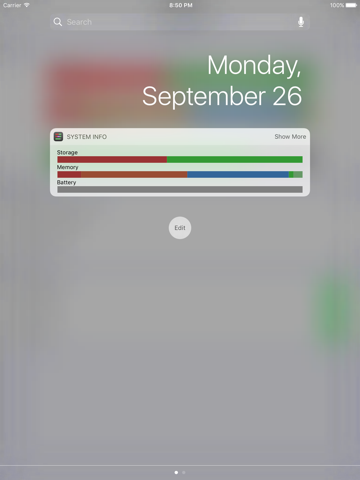 Sys Info Widget - náhled