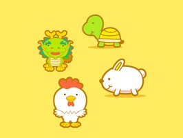 The DonVaConSt is a nice sticker which are showed the animals in cartoon, they are so nice