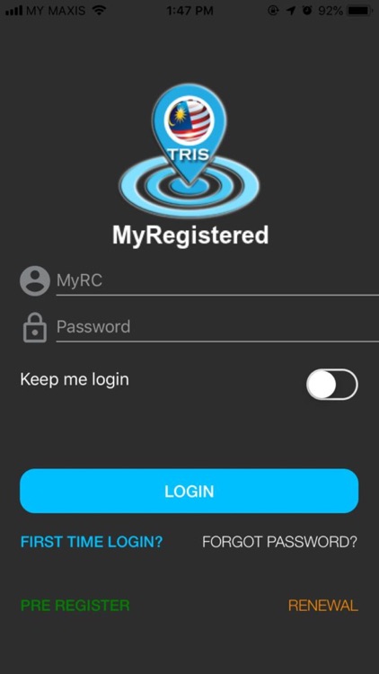 MyRegistered