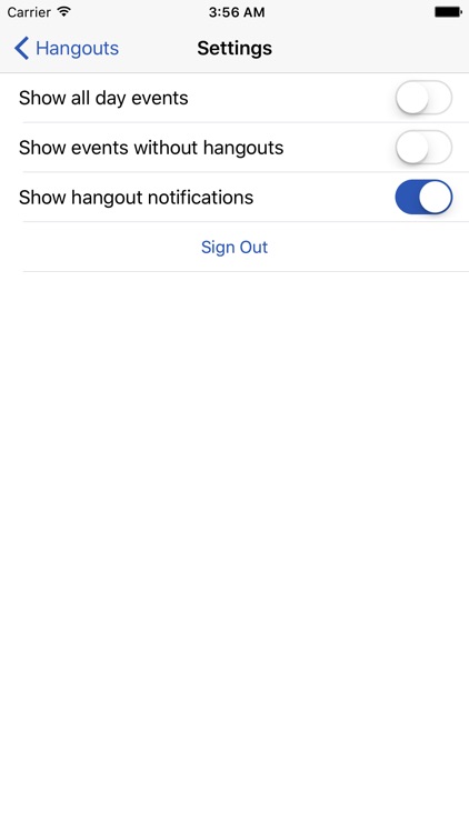 Entry for Google Meet Hangouts