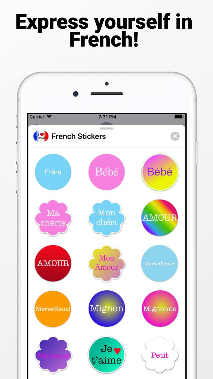 French Stickers for iMessage