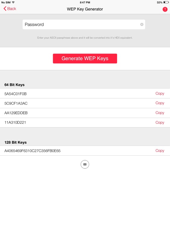 WEP Secure Pro HD - WEP Keygen