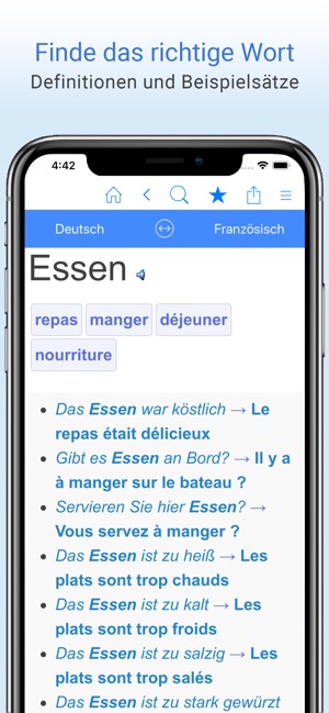 Deutsch Franzosisch Worterbuch Im App Store