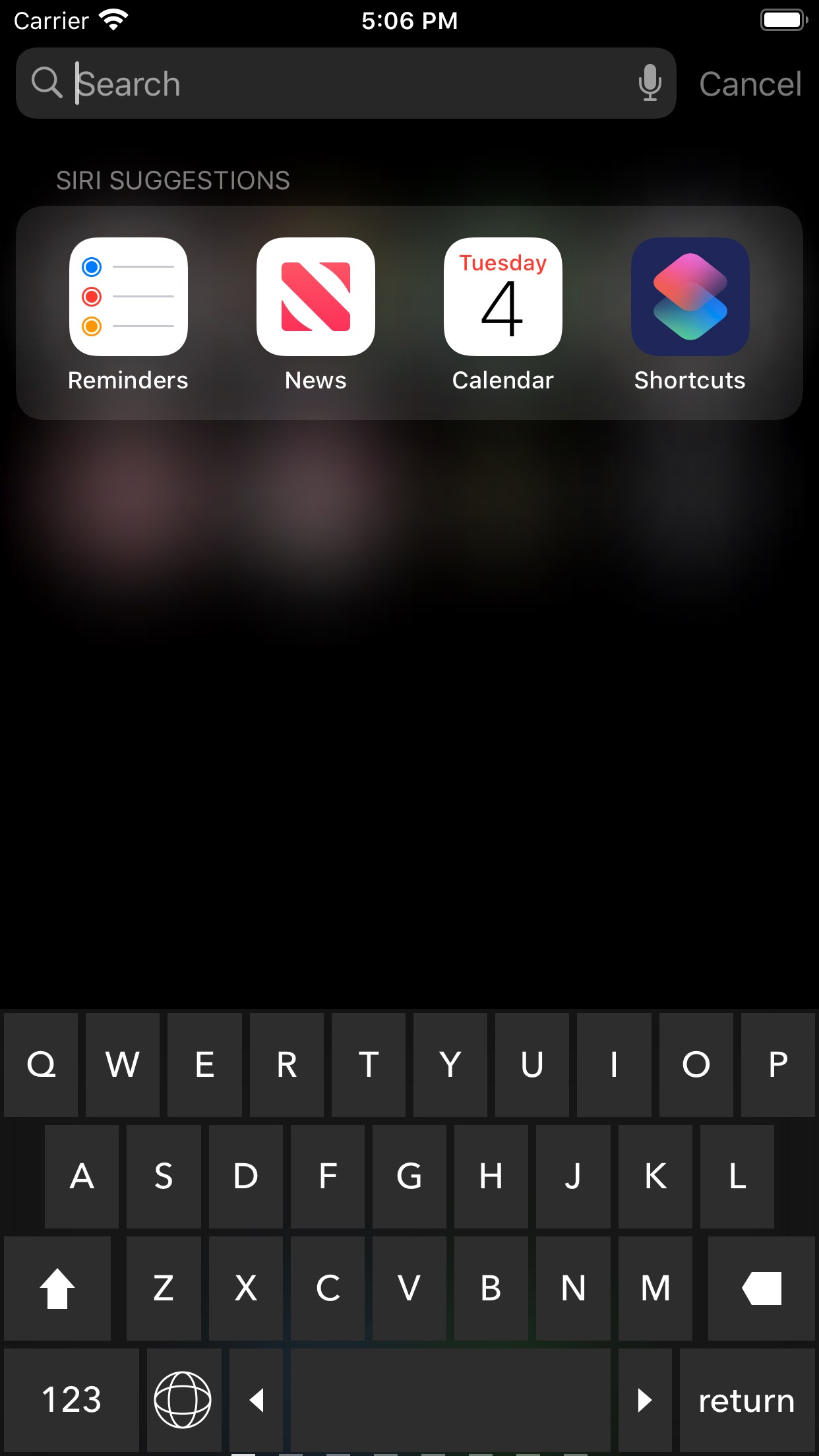 Screenshot do app Character Keyboard