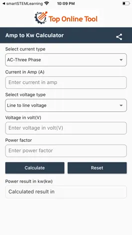 Game screenshot Amps to Kw Calculator hack