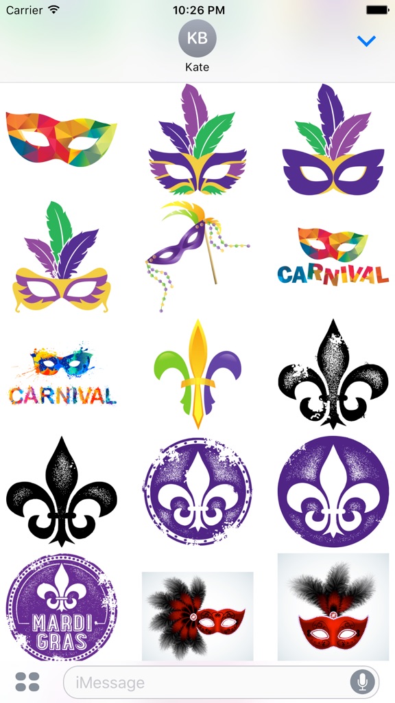 【图】Mardi Gras Stickers(截图3)