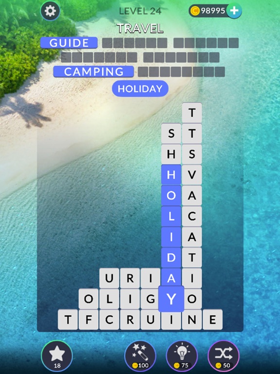 iPad Image of Word Tiles: Relax n Refresh