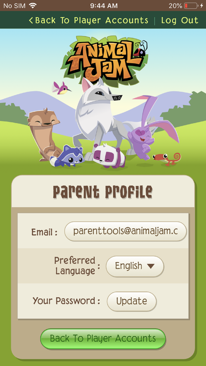 Animal Jam Parent Tools