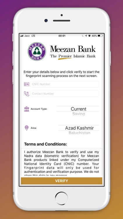Meezan Biometric Verification screenshot-4