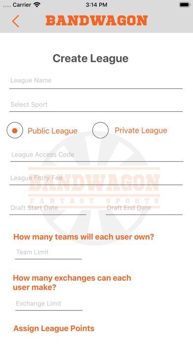 Bandwagon Fantasy Sports screenshot 4