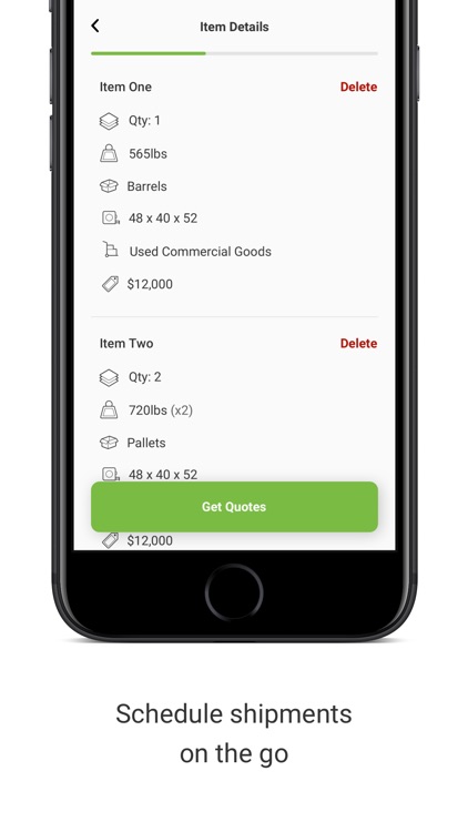 GoShip On-Demand Shipment App