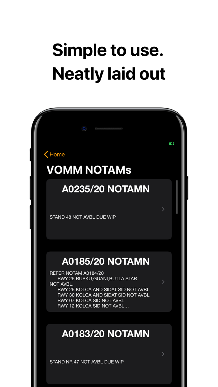 AeroNautical METAR, NOTAMs