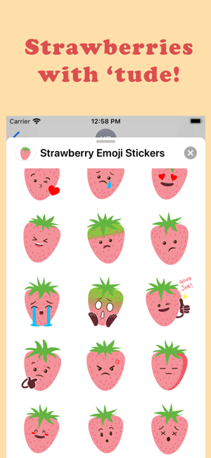 Strawberry Emoji Stickers(圖3)-速報App