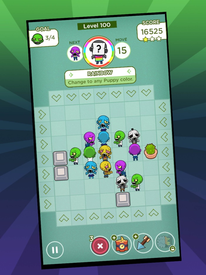 Zombie Rush Puzzle Game