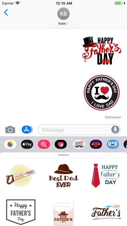 Happy Fathers Day Stickers App