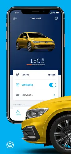 화면 캡처 1 Volkswagen We Connect iphone