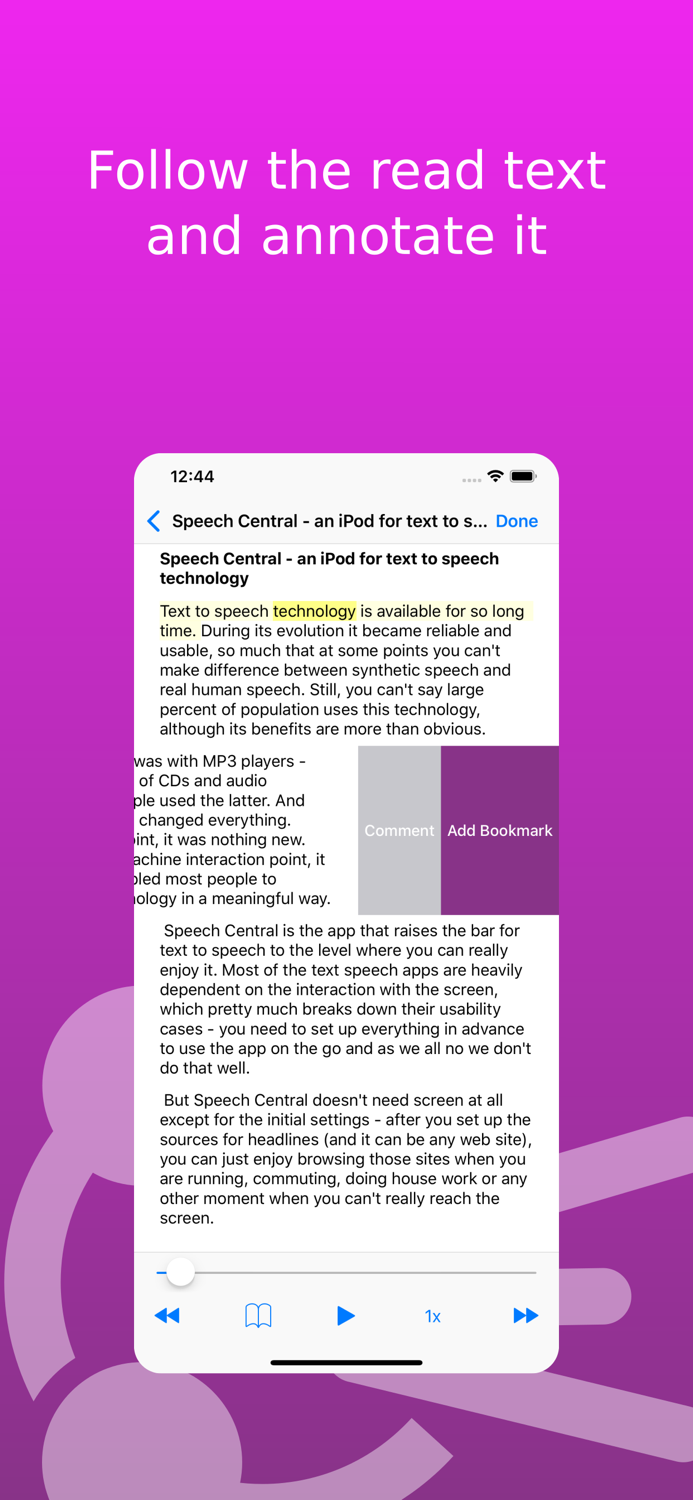 Speech Central Book Aloud