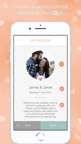 Game screenshot Wedding photo app by Wedbox hack