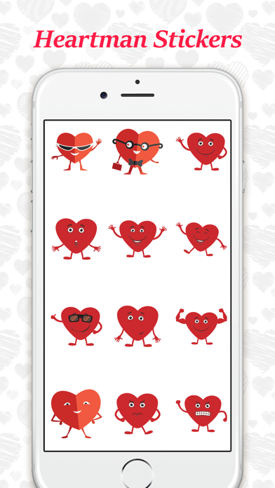 Animated Heartman Emojis screenshot 3