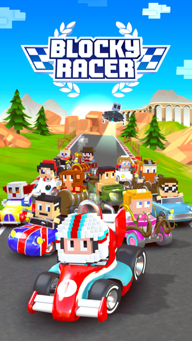 Blocky Racer - Endless Arcade Racing Screenshot 5