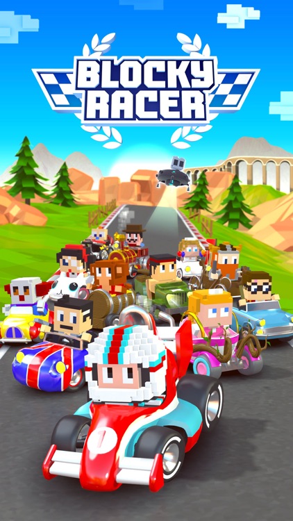 Blocky Racer - Endless Racing screenshot-4
