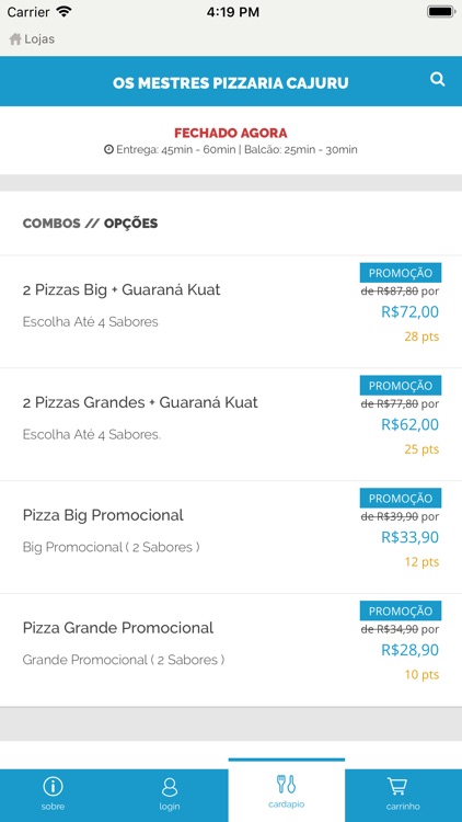 Os Mestres Pizzaria